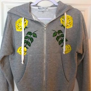 Wildfox zip up hoodie